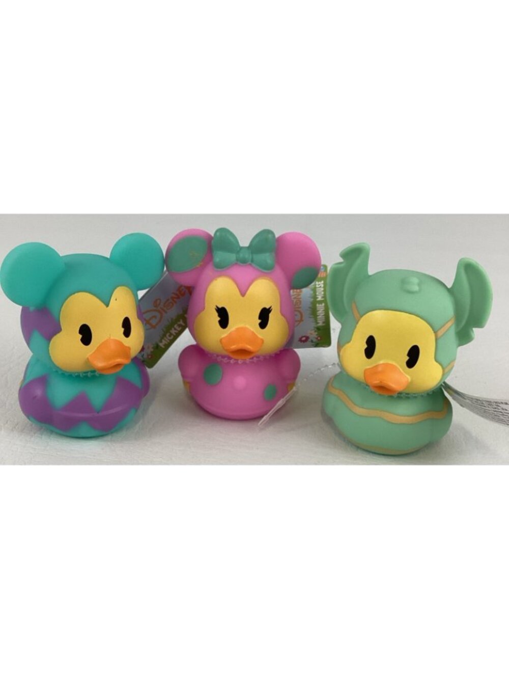 Disney Duckalooz Springtime Rubber Ducks Mickey Minnie Mouse Stitch Easter Lot - Picture 7 of 7